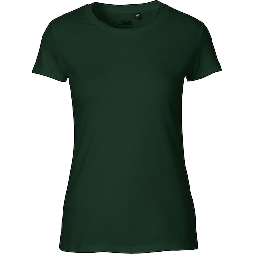 grøn Neutral Ladies Fitted T-shirt - bottle green