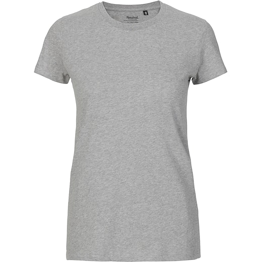 grigio Neutral Ladies Fitted T-shirt - grey
