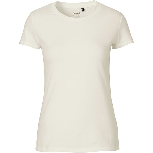 ruskea Neutral Ladies Fitted T-shirt - natural