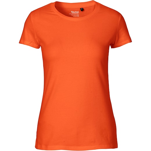 oransje Neutral Ladies Fitted T-shirt - oransje