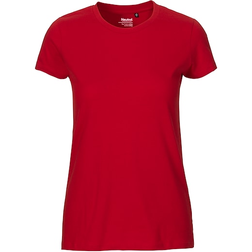 rosso Neutral Ladies Fitted T-shirt - red