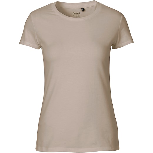 marron Neutral Ladies Fitted T-shirt - sable