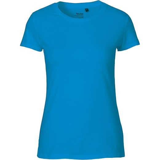 bleu Neutral Ladies Fitted T-shirt - sapphire blue