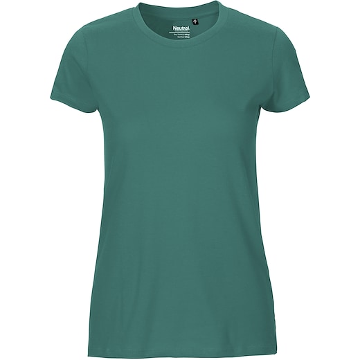 vihreä Neutral Ladies Fitted T-shirt - teal
