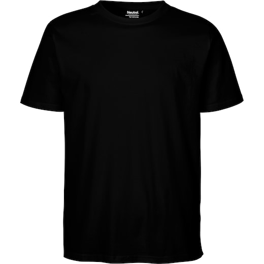 svart Neutral Unisex Regular T-shirt - black