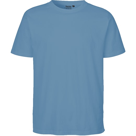 blå Neutral Unisex Regular T-shirt - dusty indigo