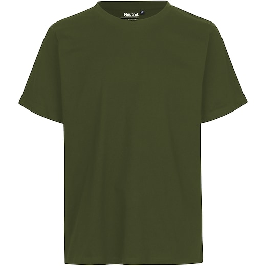 grün Neutral Unisex Regular T-shirt - military green