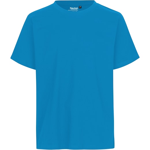 blå Neutral Unisex Regular T-shirt - sapphire blue