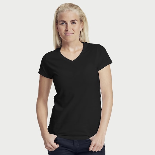 musta Neutral Ladies V-Neck T-shirt - black