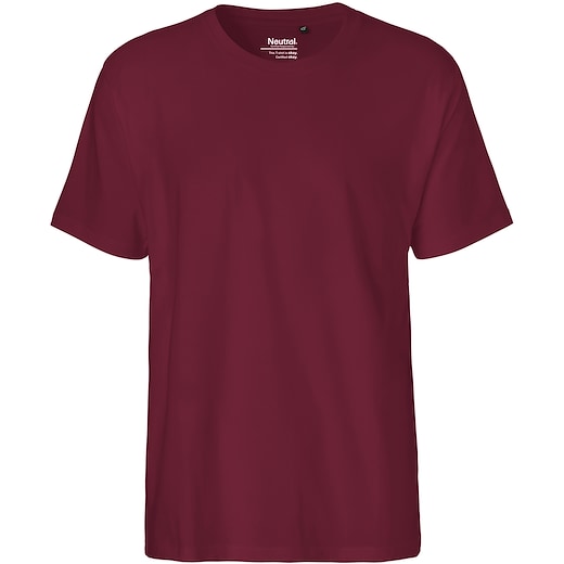 punainen Neutral Mens Classic T-shirt - bordeaux
