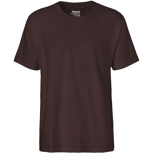 marrón Neutral Mens Classic T-shirt - marrón