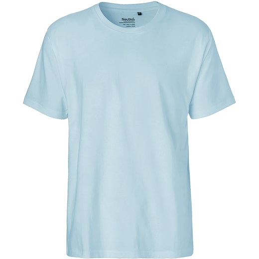 azul Neutral Mens Classic T-shirt - azul claro