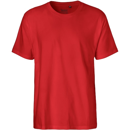 röd Neutral Mens Classic T-shirt - red