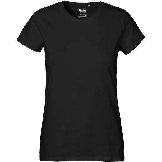 sort Neutral Ladies Classic T-shirt - black