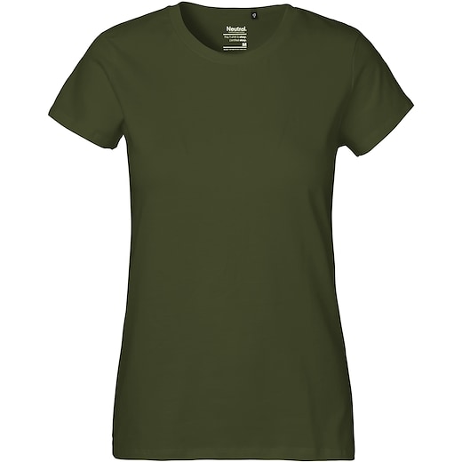 grøn Neutral Ladies Classic T-shirt - military green