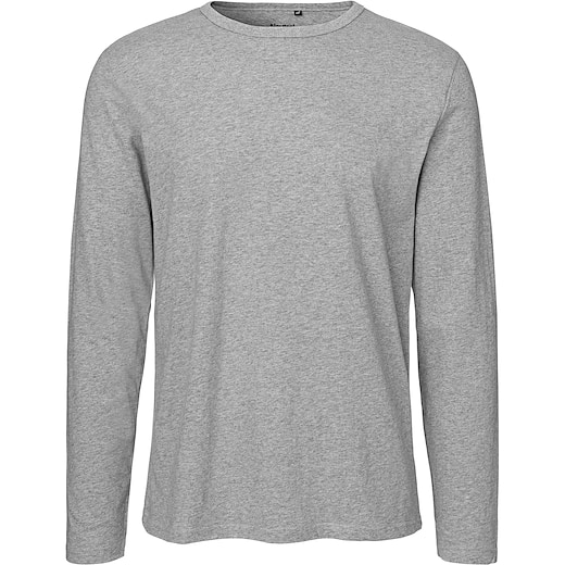 grau Neutral Mens Longsleeve T-shirt - grey
