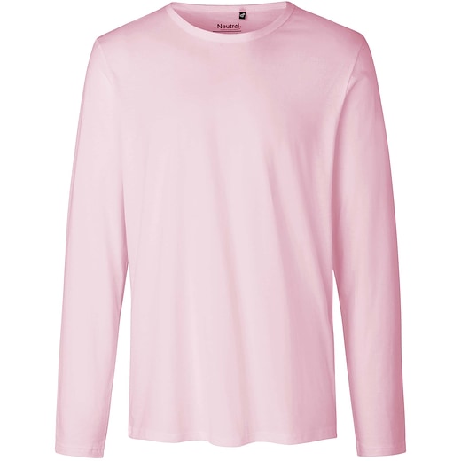 lyserød Neutral Mens Longsleeve T-shirt - light pink
