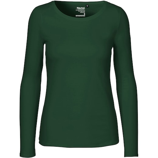 grøn Neutral Ladies Longsleeve T-shirt - bottle green