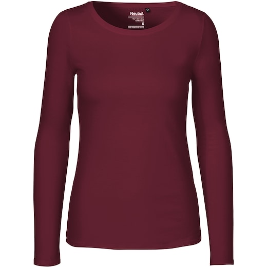 rosso Neutral Ladies Longsleeve T-shirt - bordeaux