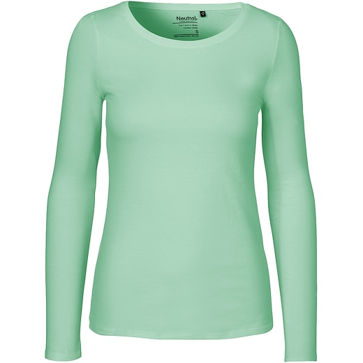 grønn Neutral Ladies Longsleeve T-shirt - dusty mint