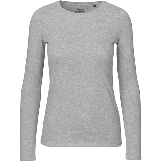 harmaa Neutral Ladies Longsleeve T-shirt - grey