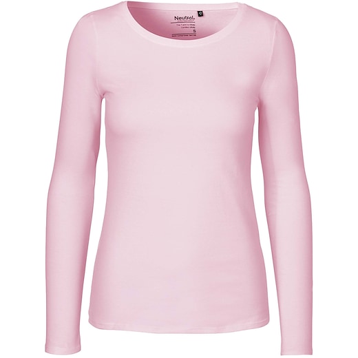 rose Neutral Ladies Longsleeve T-shirt - light pink