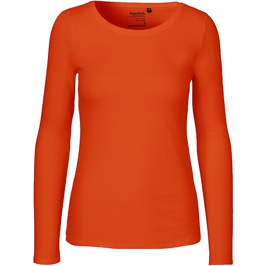 naranja Neutral Ladies Longsleeve T-shirt - naranja
