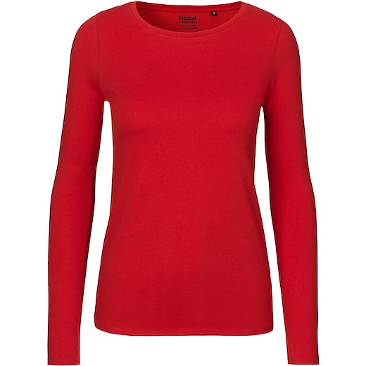 rosso Neutral Ladies Longsleeve T-shirt - red