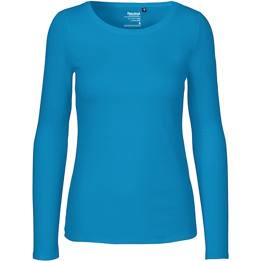 azul Neutral Ladies Longsleeve T-shirt - azul zafiro