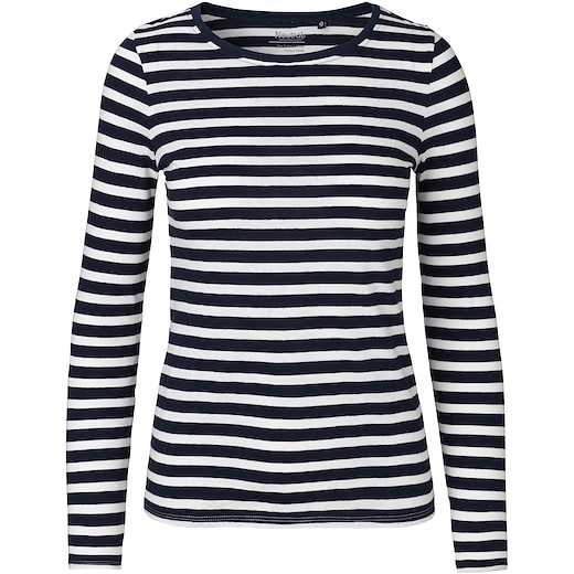  Neutral Ladies Longsleeve T-shirt - stripes