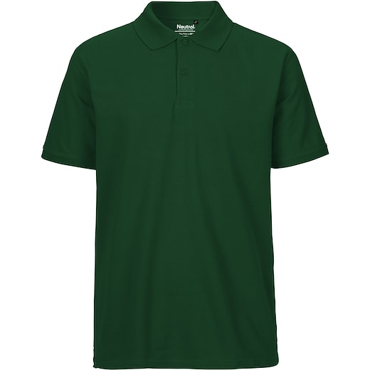 vihreä Neutral Mens Classic Polo - bottle green