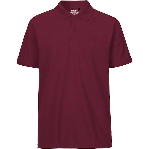 punainen Neutral Mens Classic Polo - bordeaux