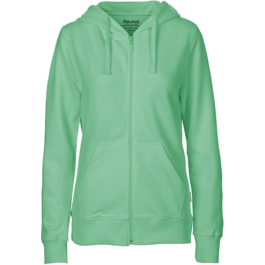 grün Neutral Ladies Zip Hoodie - dusty mint