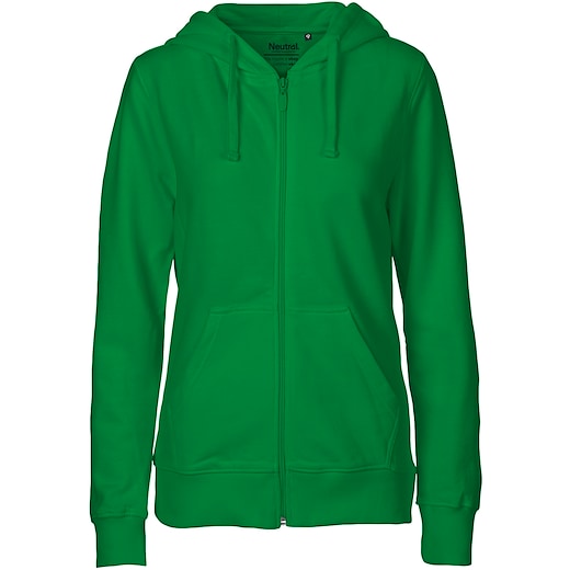 grön Neutral Ladies Zip Hoodie - green