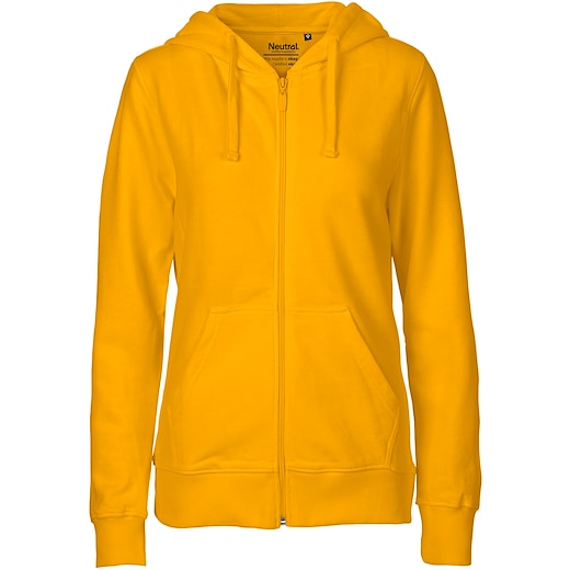 gelb Neutral Ladies Zip Hoodie - yellow