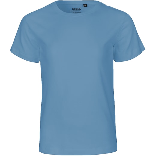 blå Neutral Kids T-shirt - dusty indigo