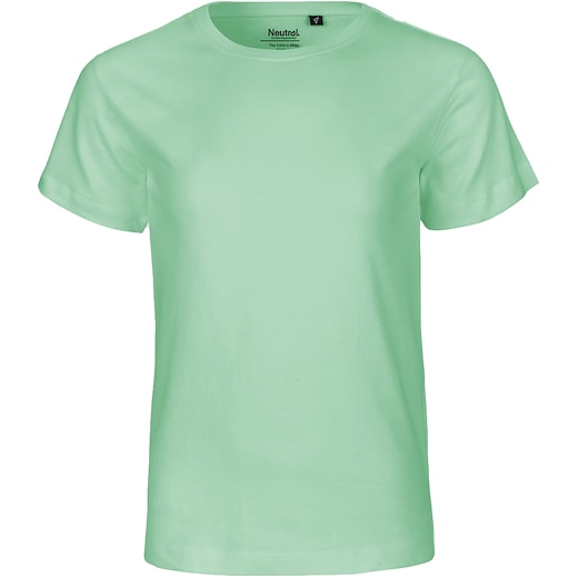 grön Neutral Kids T-shirt - dusty mint
