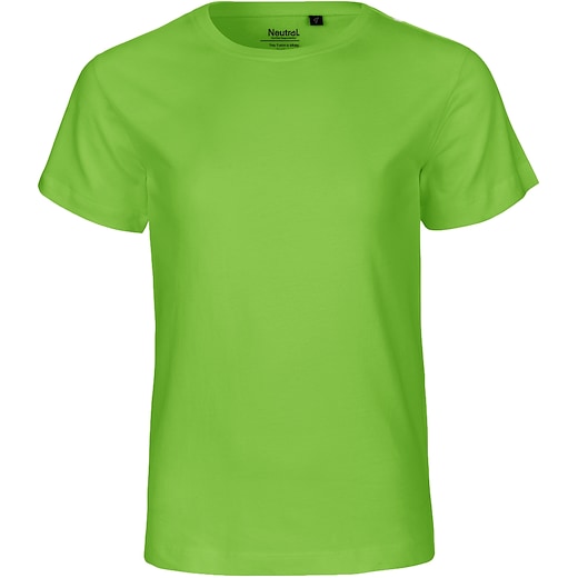 grøn Neutral Kids T-shirt - lime