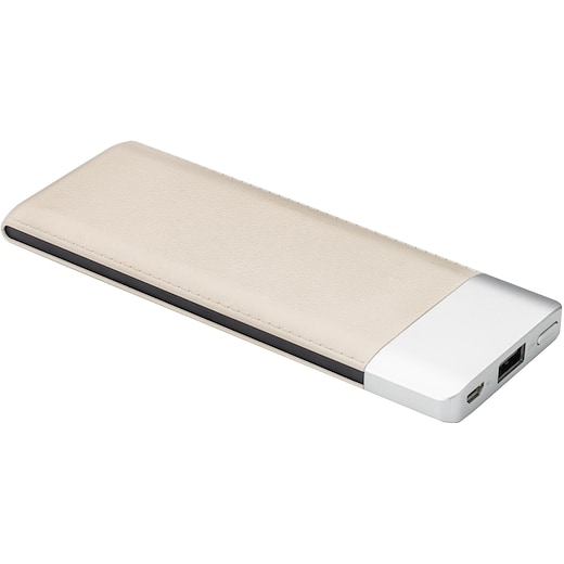 Powerbank St James, 6.000 mAh - beige
