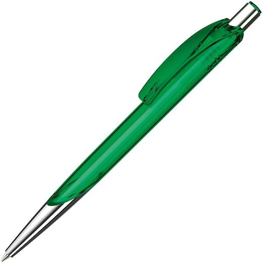 verde Bolígrafo publicitario Spencer Transparent - verde oscuro