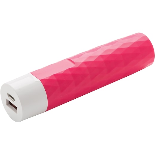 rosa Powerbank Geometric, 2.200 mAh - pink