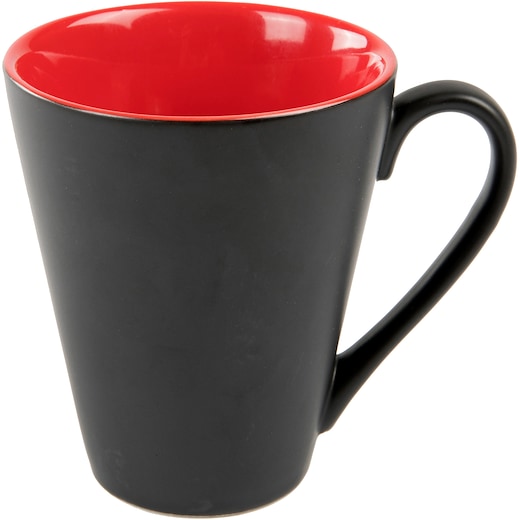 noir Mug en céramique Attila Black - black/ red
