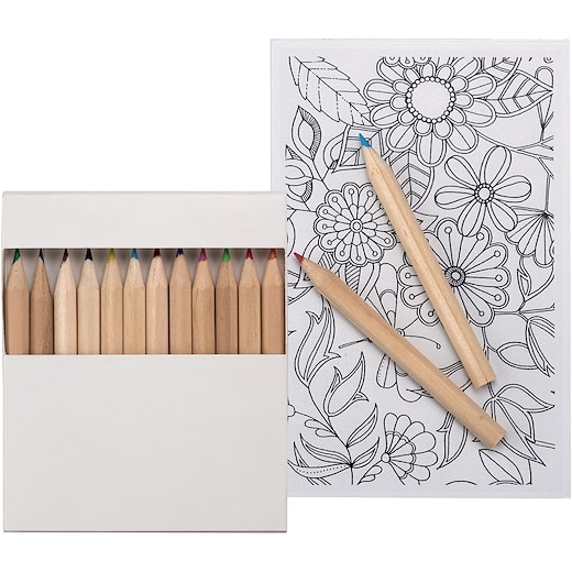 blanc Set de crayons de couleur Gemello - blanc