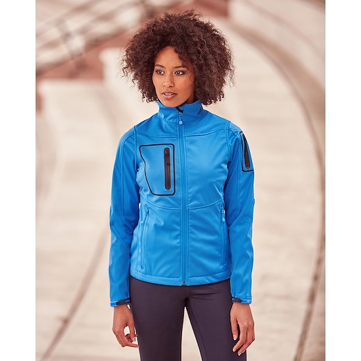 blau Russell Sportshell 5000 Jacket Women - azure