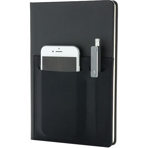 svart Skrivbok Pocket A5 - svart