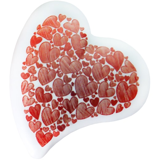 Pyyhekumi Heart - white