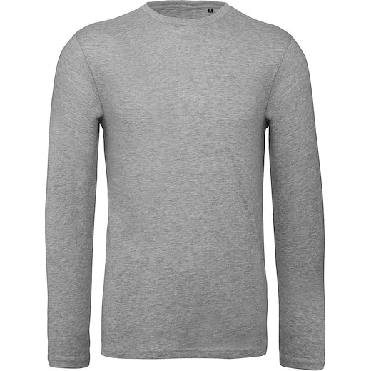 grå B&C Inspire LSL T Men - sport grey