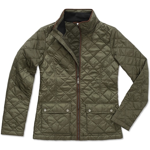 Stedman Ladies Active Quilted Jacket - military green