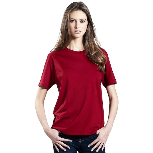 punainen Continental Clothing Organic Classic T-shirt - dark red