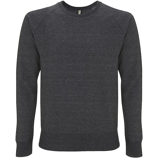 Continental Clothing Unisex Raglan Sweatshirt - black melange